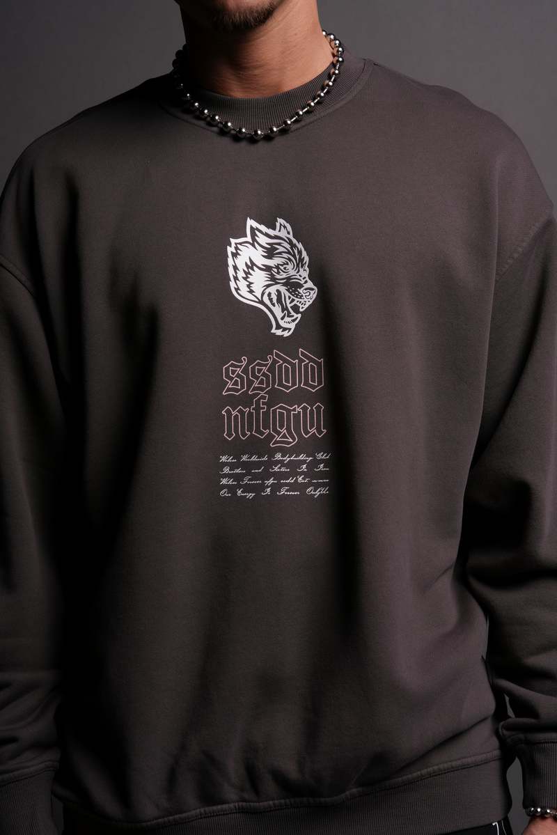 Darc Sport Breath Of Wolves London Crewneck Wolf Gray | 5960723-KH