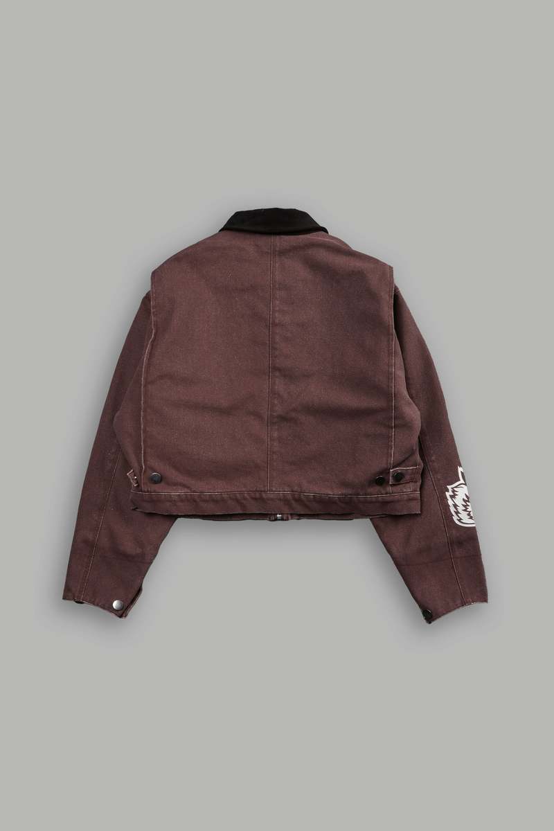 Darc Sport Built From Iron Wayland Cropped Jacket Brązowe | 3065189-GH