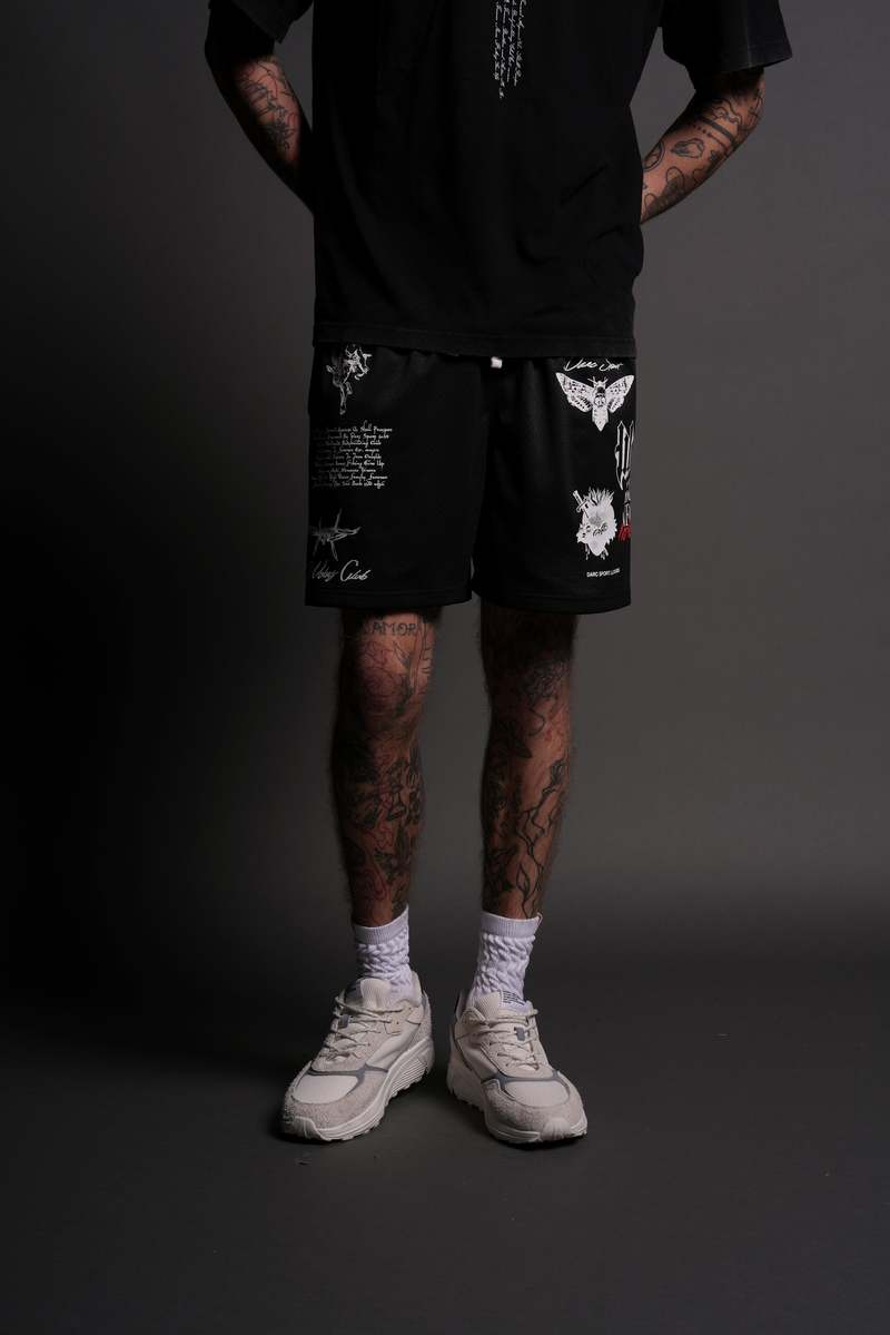 Darc Sport Everlasting Mesh Shorts Czarne | 2308469-BJ
