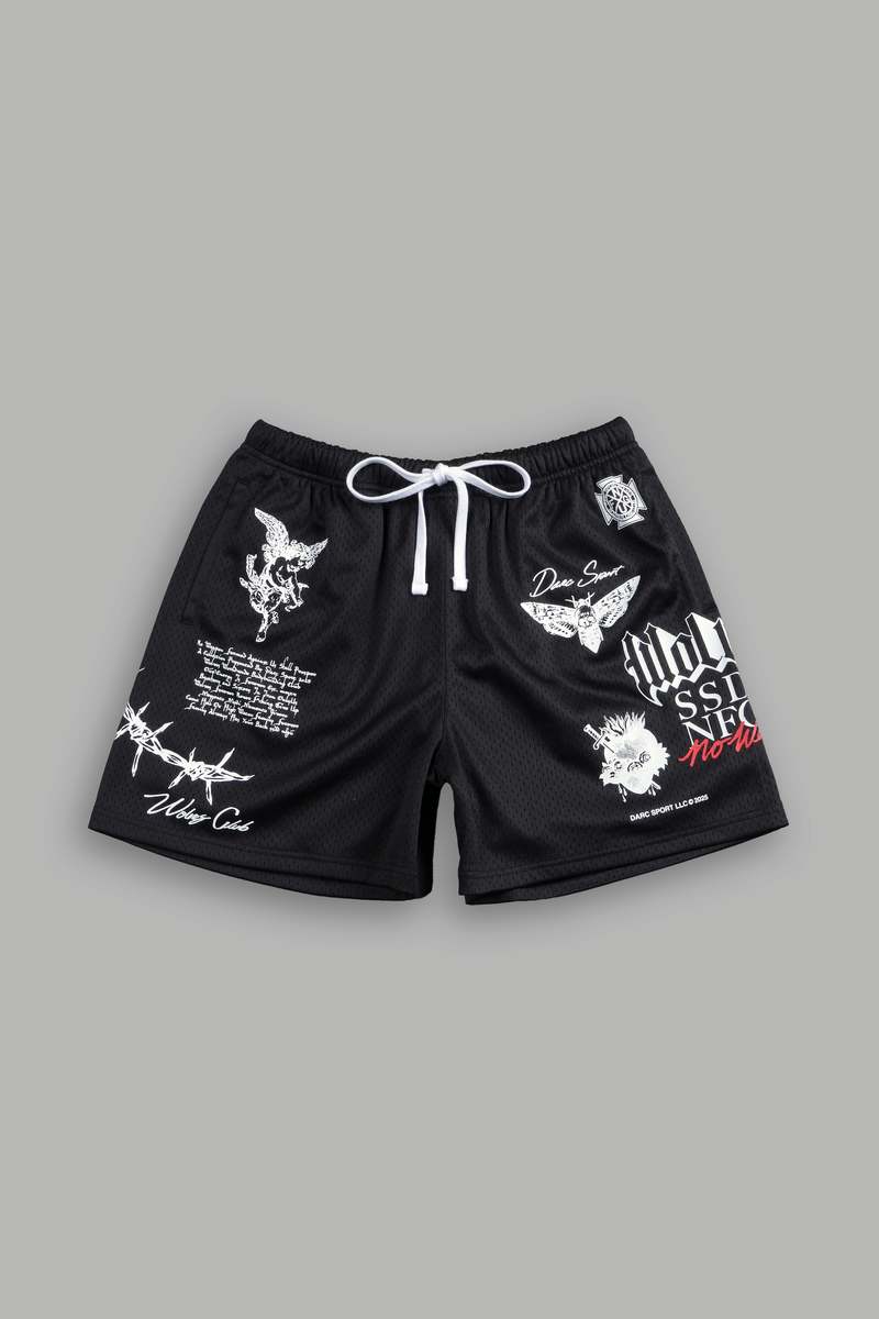 Darc Sport Everlasting Mesh Shorts Czarne | 2308469-BJ