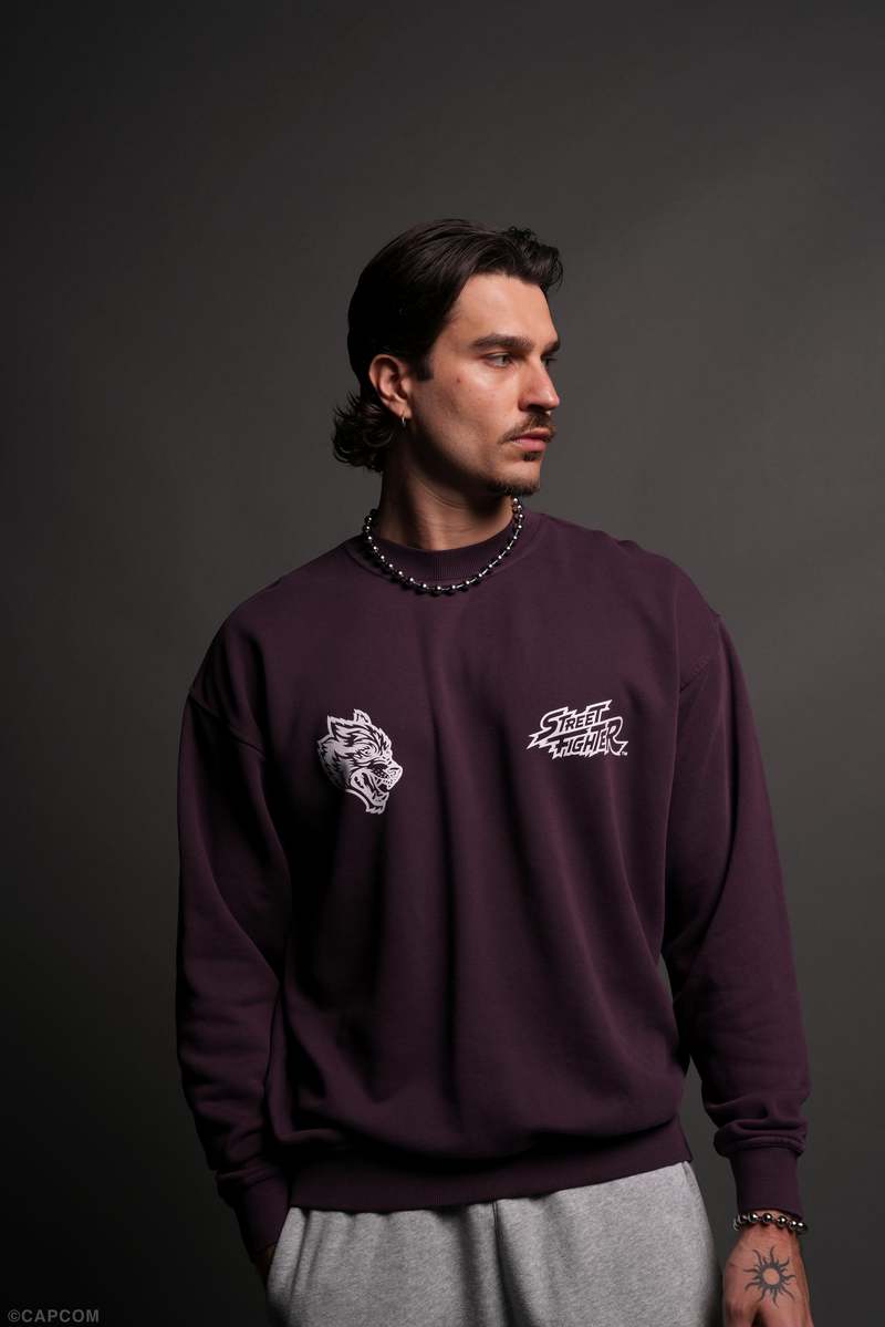 Darc Sport Final Boss Unisex London Crewneck Fioletowe | 6513298-RJ