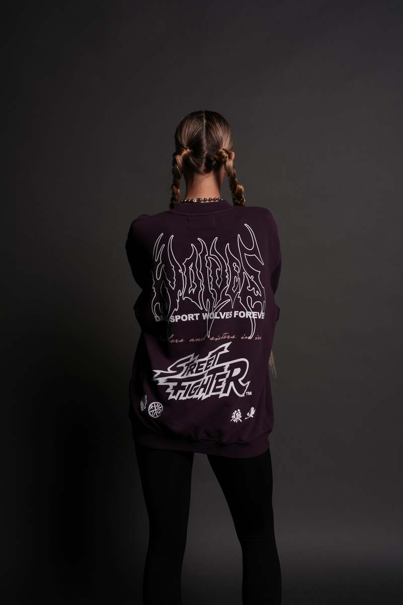 Darc Sport Final Boss Unisex London Crewneck Fioletowe | 6513298-RJ