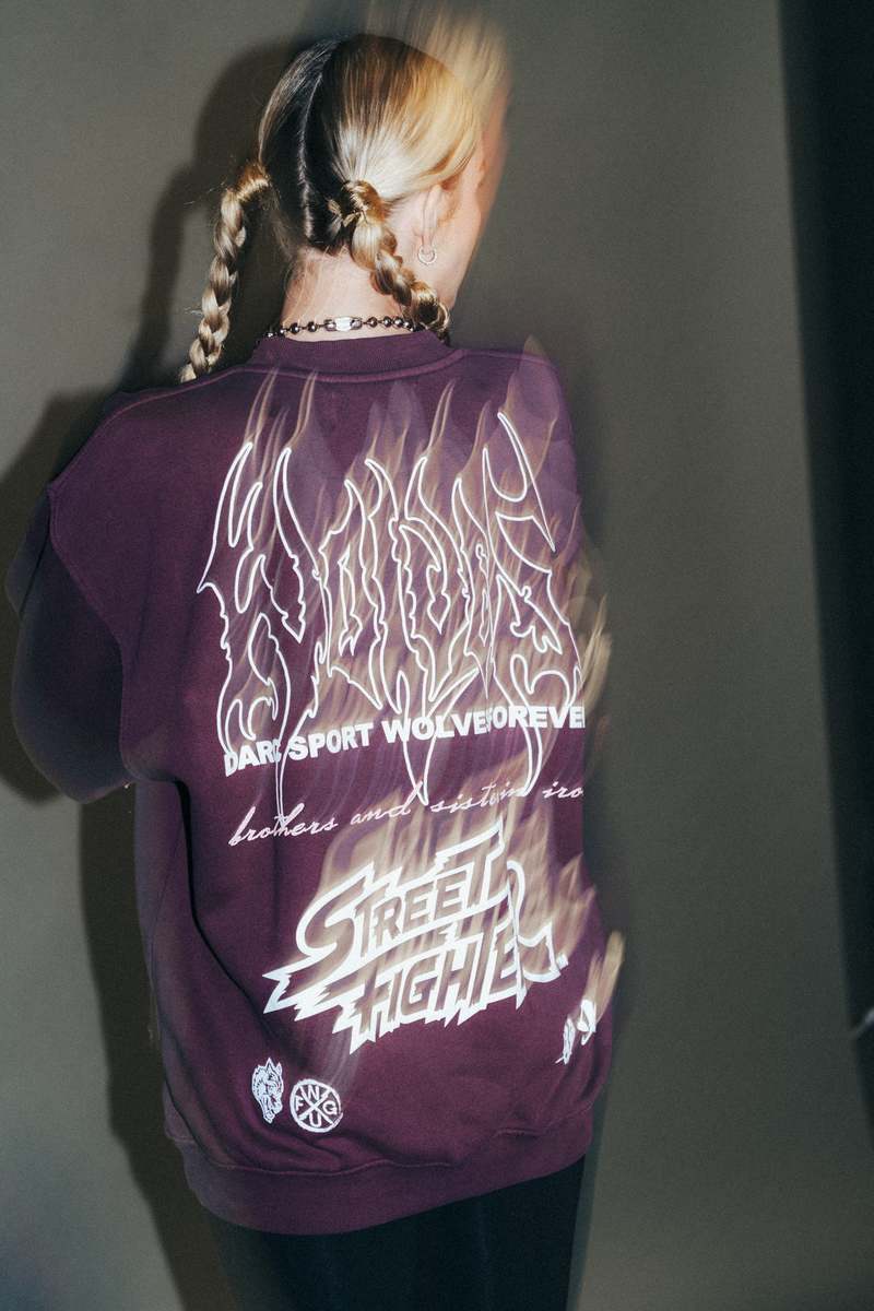 Darc Sport Final Boss Unisex London Crewneck Fioletowe | 6513298-RJ