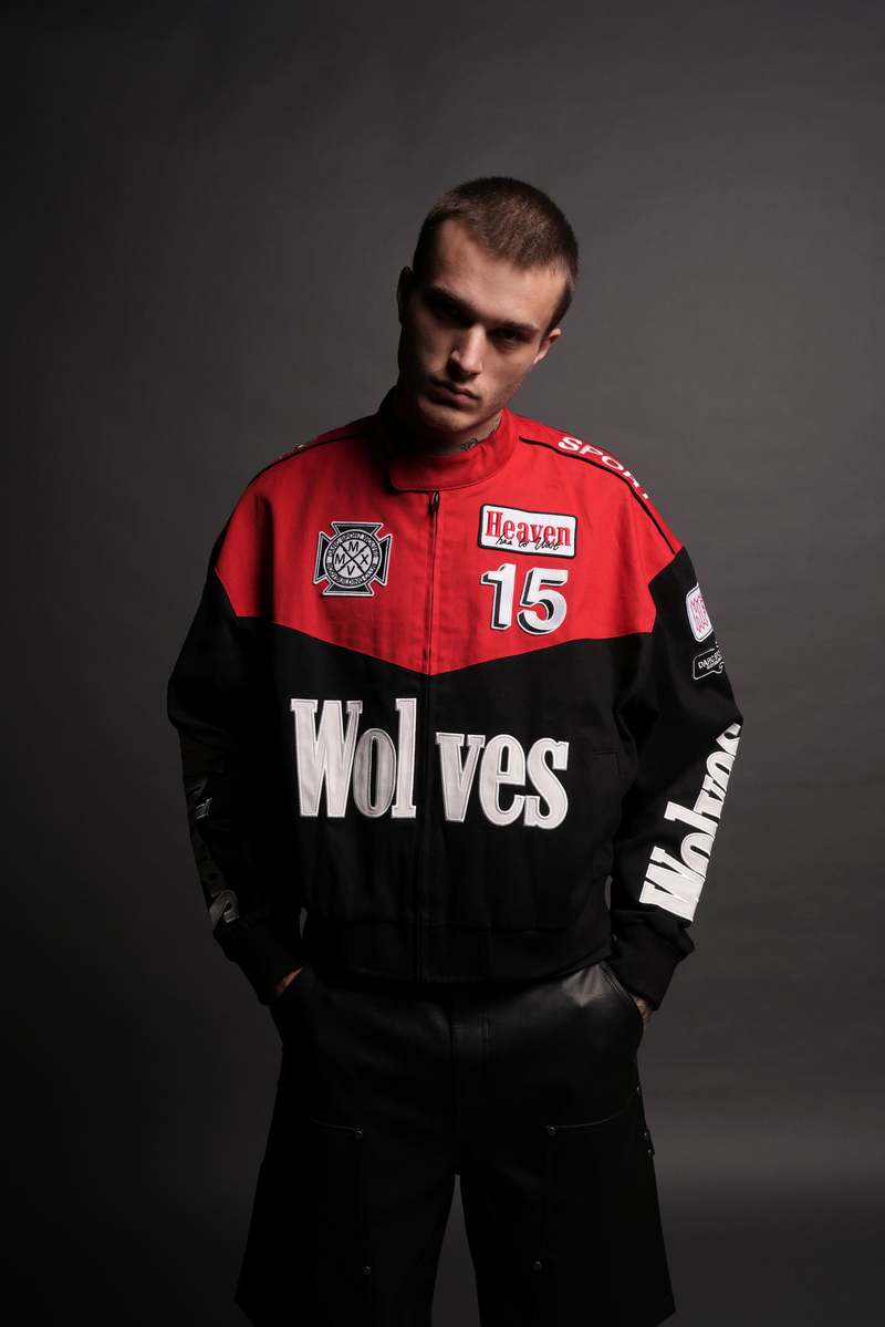 Darc Sport Frontier Gordon Unisex Racing Jacket Black/Red | 8653917-GC