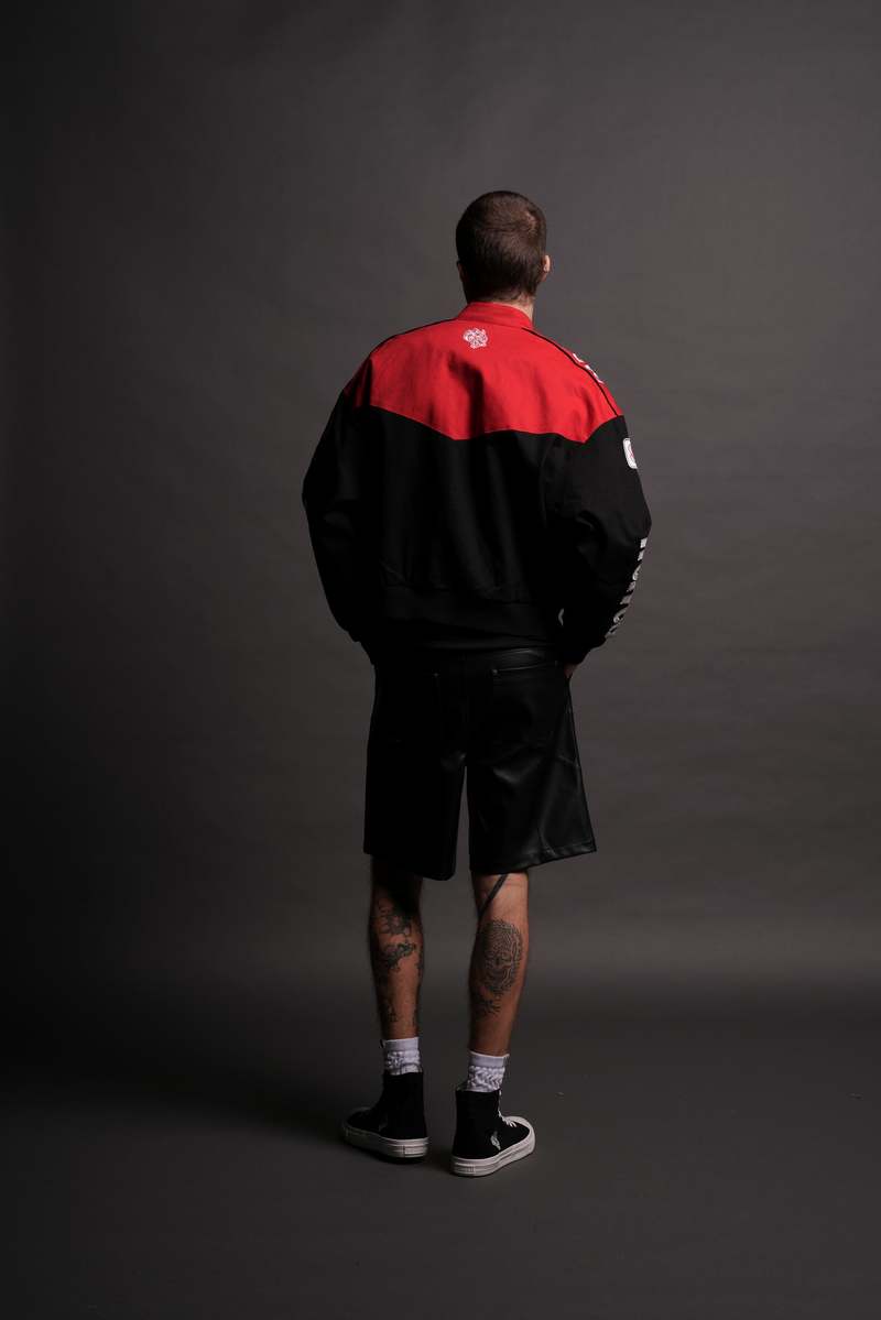 Darc Sport Frontier Gordon Unisex Racing Jacket Black/Red | 8653917-GC