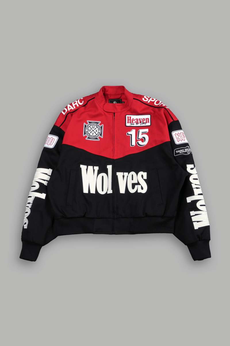 Darc Sport Frontier Gordon Unisex Racing Jacket Black/Red | 8653917-GC
