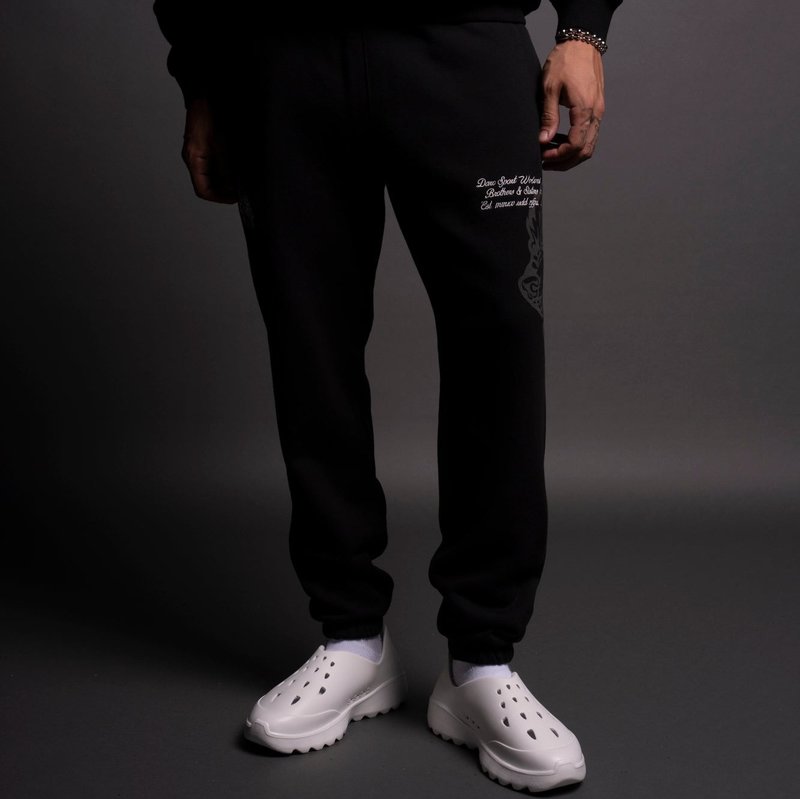 Darc Sport Loyalty Wolf Post Lounge Sweats Czarne | 6713490-SY