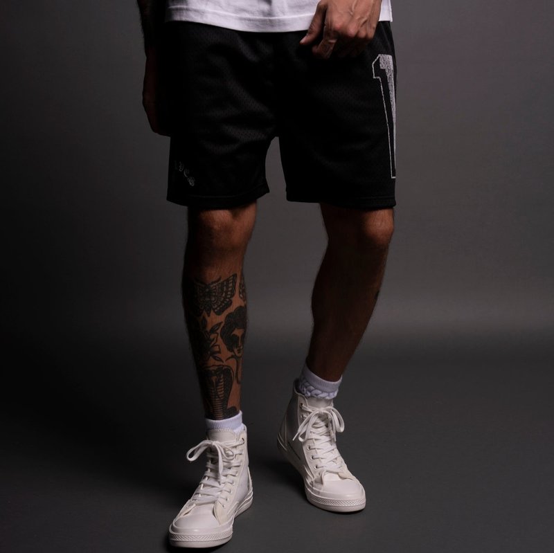 Darc Sport Our Stamp Mesh Shorts Czarne | 9734256-DW