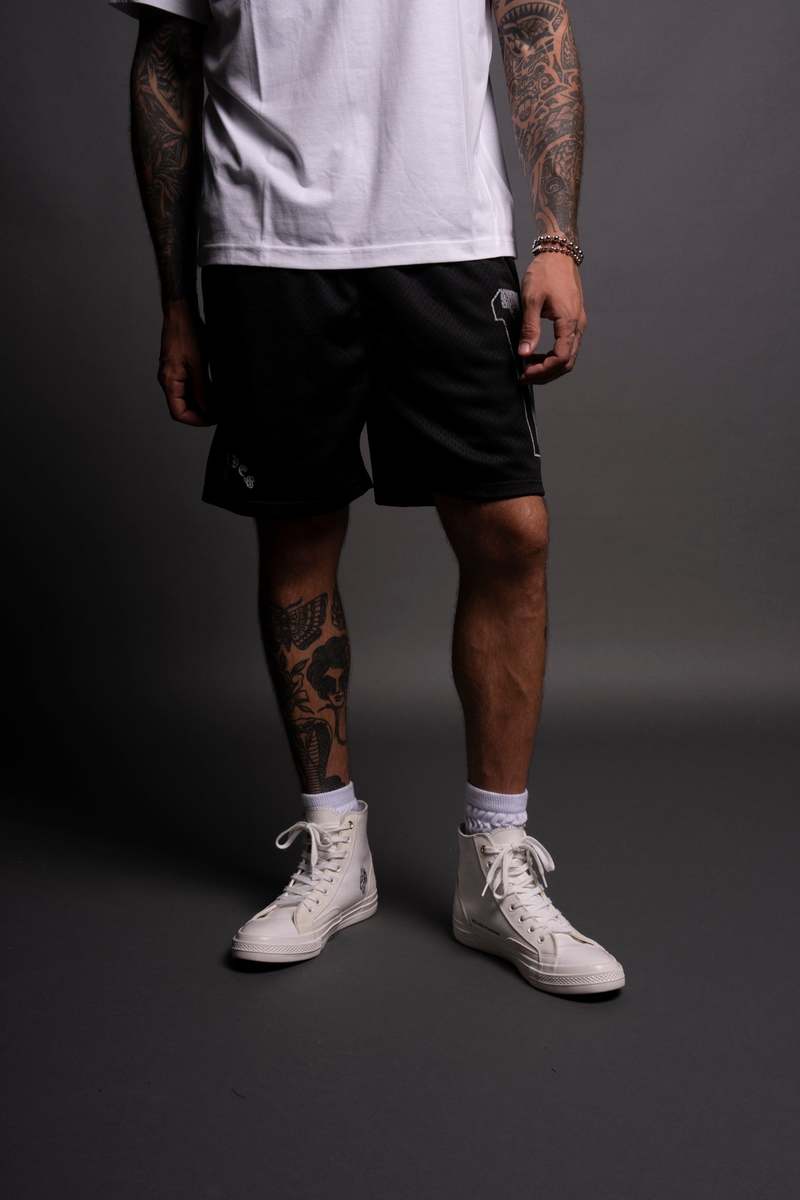 Darc Sport Our Stamp Mesh Shorts Czarne | 9734256-DW