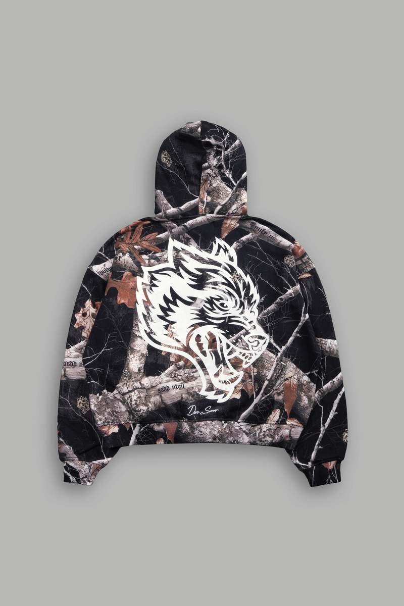 Darc Sport Respect The Wolves Darco Double Zip Hoodie Camo | 5384912-GR