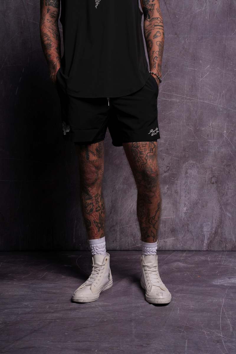 Darc Sport Roses While We're Here Compression Shorts Czarne | 0749328-ZY