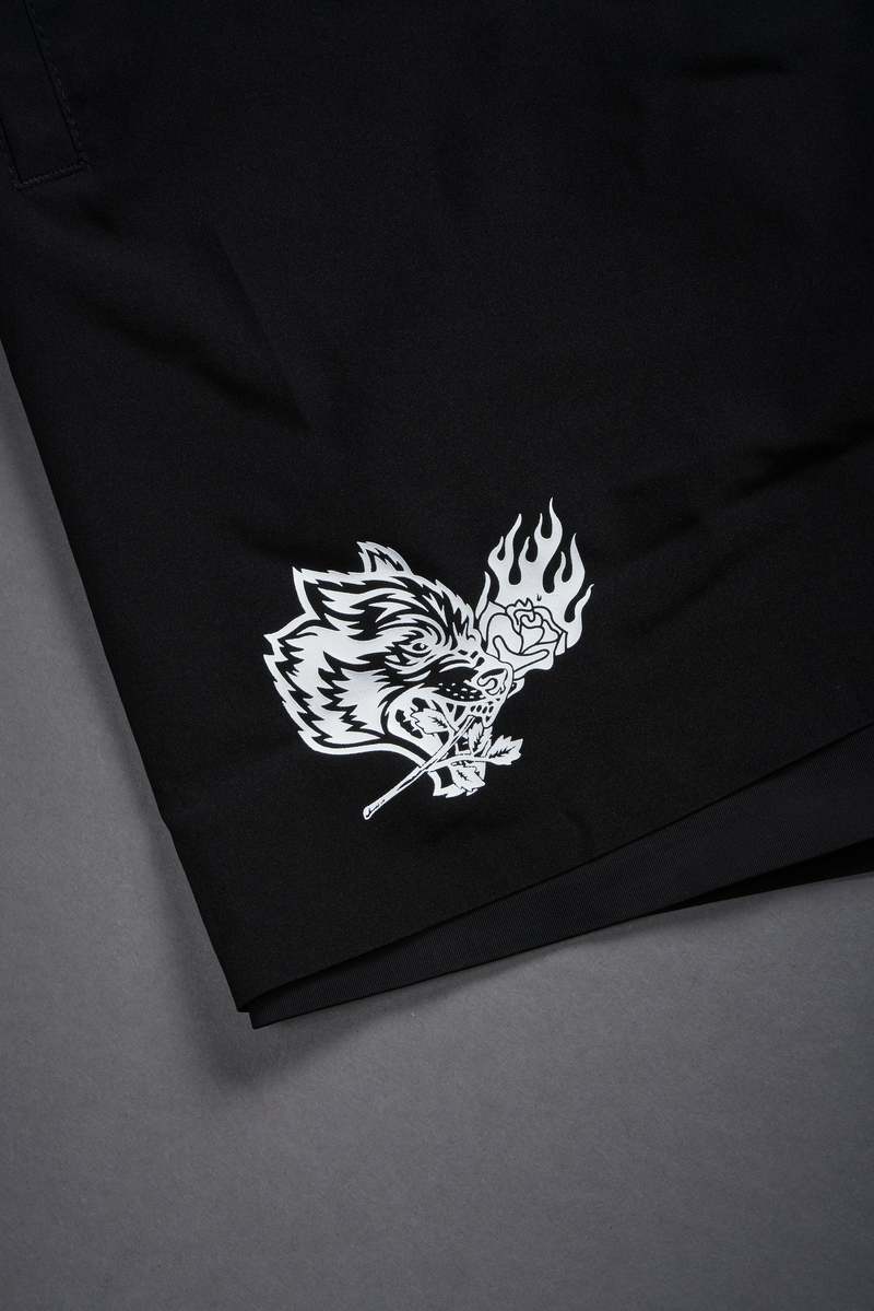 Darc Sport Roses While We're Here Compression Shorts Czarne | 0749328-ZY