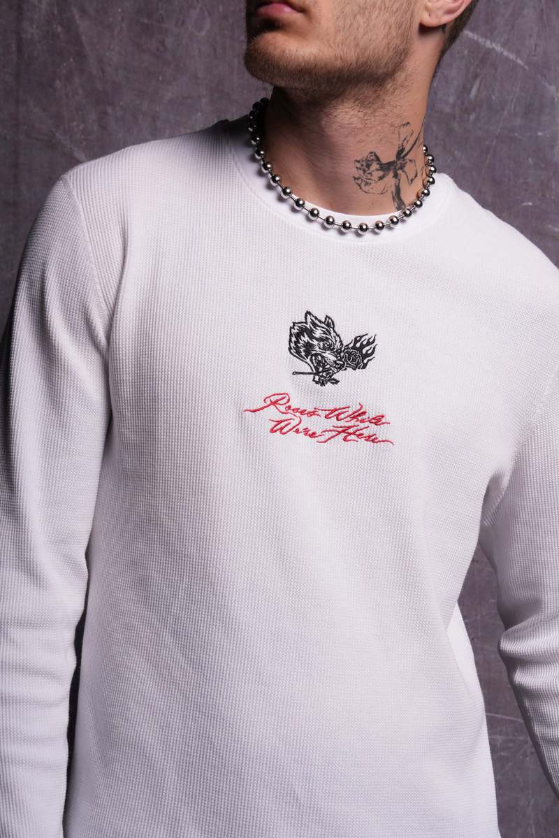 Darc Sport Roses While We're Here Lightweight Thermal Białe | 2734691-VQ