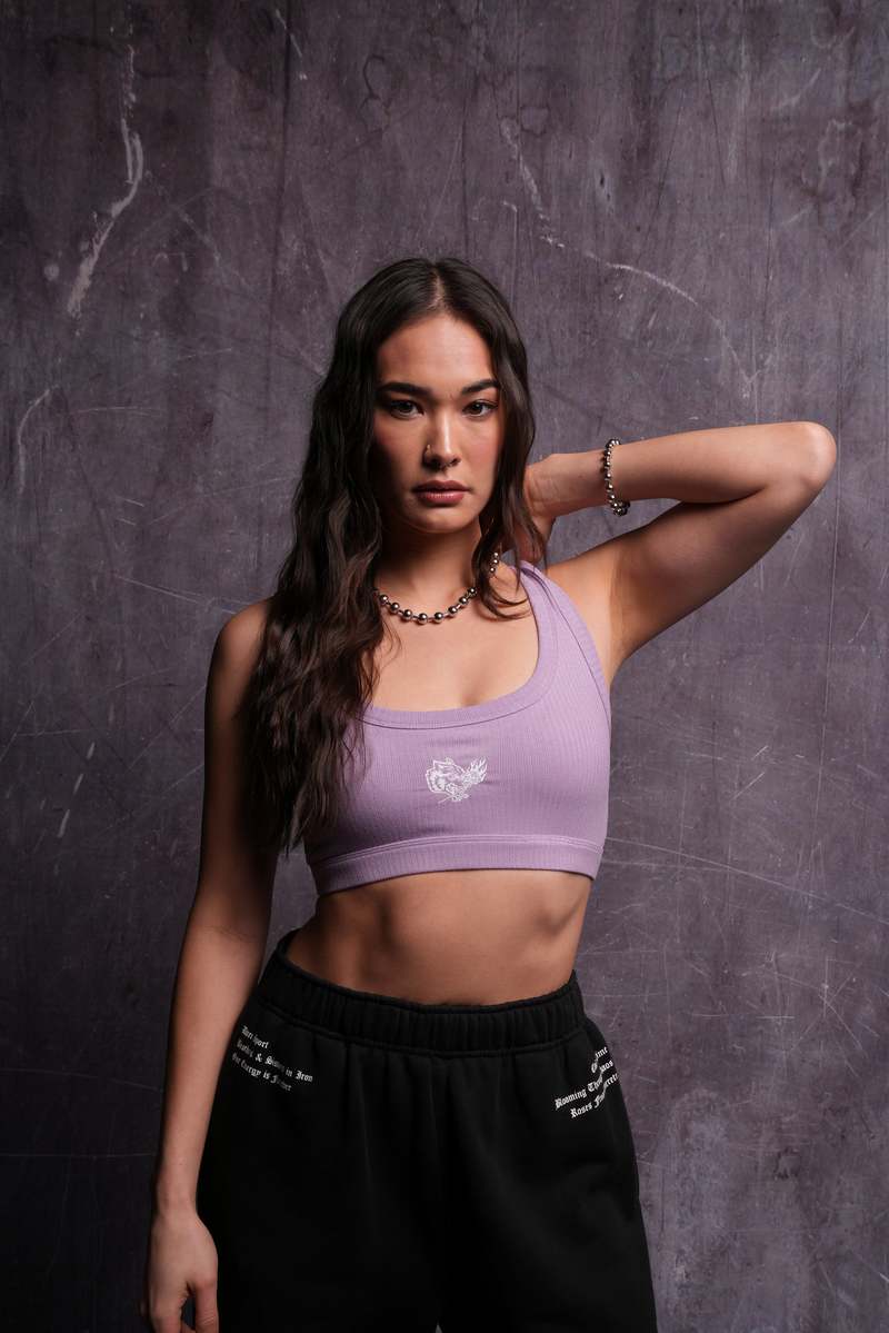 Darc Sport Roses While We're Here Wellness Bra Ghost Orchid | 3052964-YD