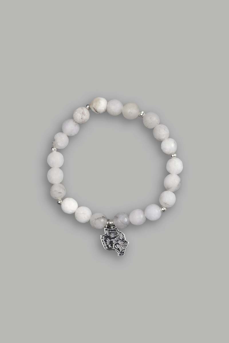 Darc Sport Wolf Head Pendant She Bracelet Białe | 9017248-YI