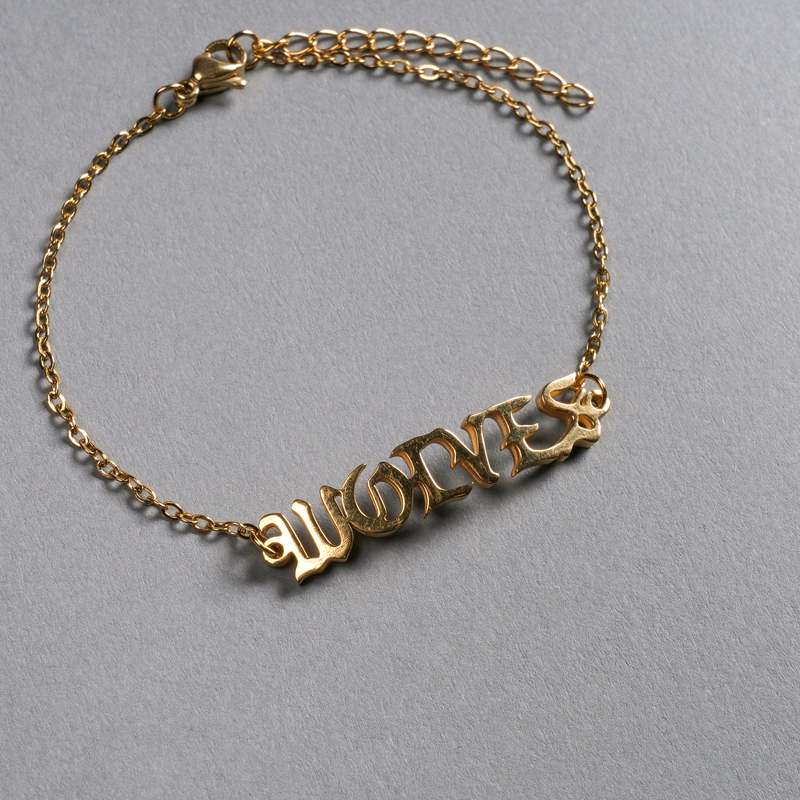 Darc Sport Wolves Cable Chain Bracelet Złote | 4829375-UP
