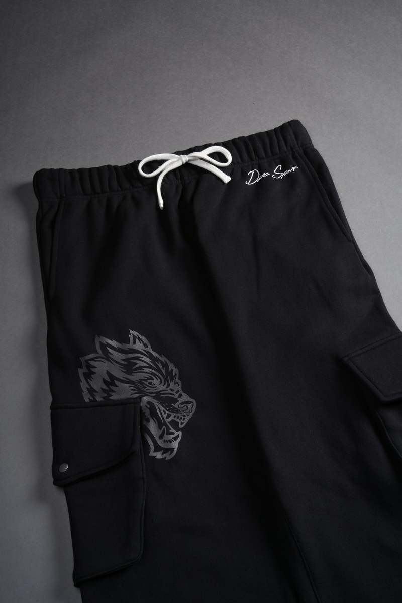 Darc Sport Wolves Represent Bigelow Cargo Sweat Pants Czarne | 1506782-BS